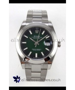 Rolex Datejust 126234 Ombre Green Dial Oyster FREE SPRUNG MVMT Super Clone Watch 41MM