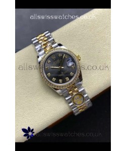 Rolex Super Clone Datejust 31MM Grey Dial Yellow Gold Super Clone Watch 