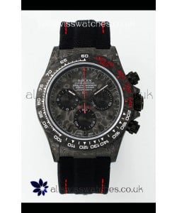 Rolex Daytona DiW Forged Cabon Casing Black Nylon Strap Super Clone Watch 
