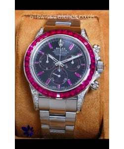 Rolex Daytona 126599 White Gold Red Dial Super Clone Watch 