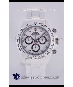 Rolex Daytona AET White Ceramic 4130 Movment Super Clone Watch 