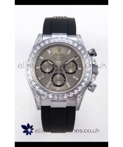 Rolex Daytona 126539TBR FREE SPRUNG MVMNT Grey Dial Super Clone Watch 