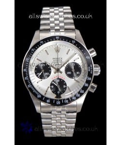 Rolex Daytona Paul Newman 37MM Cartier Edition Steel Dial Manual Wind Super Clone Watch 