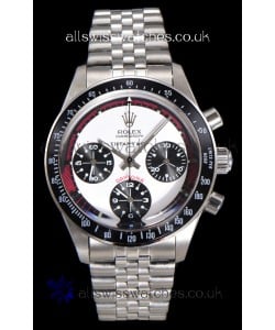 Rolex Daytona Paul Newman 37MM Tiffany & Co White Dial Manual Wind Super Clone Watch 