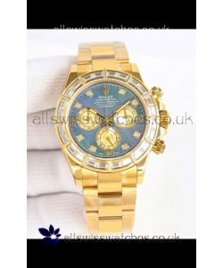 Rolex Daytona 116519 Yellow Gold Pearl Dial Super Clone Watch 
