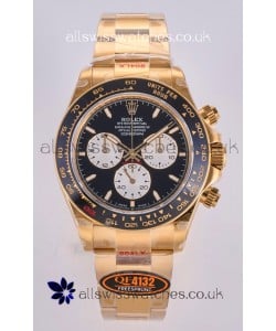 Rolex Daytona 126528 Le Mans Yellow Gold FREE SPRUNG MVMT Super Clone Watch 