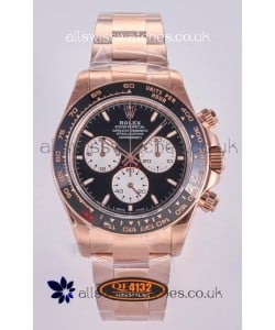 Rolex Daytona 126525 Le Mans Rose Gold FREE SPRUNG MVMT Super Clone Watch 