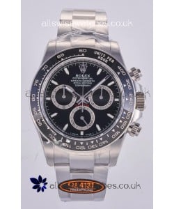 Rolex Daytona 126500 Black Dial Stick Markers FREE SPRUNG MVMT Super Clone Watch 