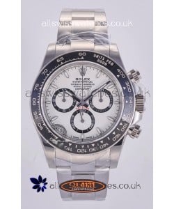 Rolex Daytona 126500 White Dial Stick Markers FREE SPRUNG MVMT Super Clone Watch 