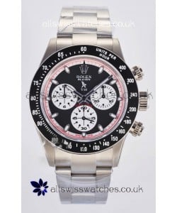 Rolex Daytona Paul Newman Black Dial Custom Modded 4130 Mvnt Swiss Replica