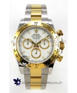 Rolex Daytona 126503 Two Tone White Dial FREE SPRUNG MVMT Super Clone Watch 
