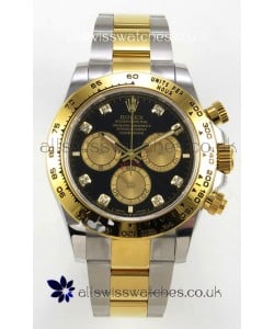 Rolex Daytona 126503 Two Tone Black Dial FREE SPRUNG MVMT Super Clone Watch 