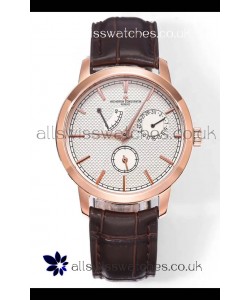 Vacheron Constantin Traditionnelle 83520 Rose Gold Pale Yellow Dial Super Clone Watch 