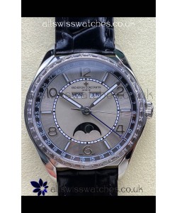Vacheron Constantin Fiftysix Moonphase Steel Dial Steel Case Swiss Replica Watch 