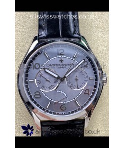 Vacheron Constantin Fiftysix Day-Date Stainless Steel Grey Dial Swiss Replica Watch 