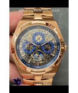 Vacheron Constantin Overseas Perpetual Calendar Rose Gold Swiss Replica Watch 
